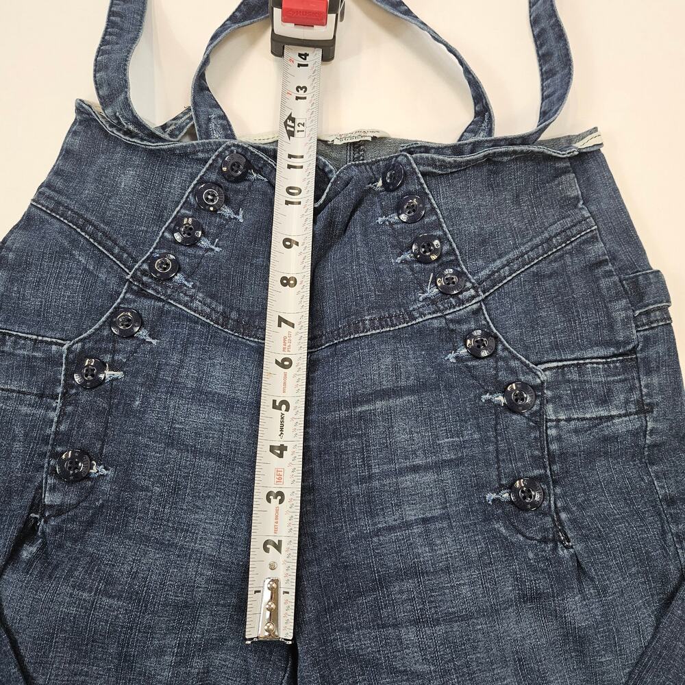Y2k Guess Jeans Wide Leg High-Rise Suspender Vintage Denim - Size 30 - Picture 9 of 9